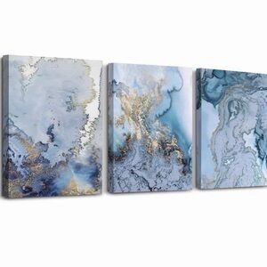 Blue Watercolor Canvas Wall Art